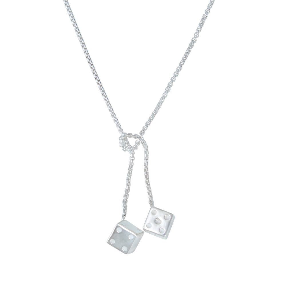 Dice925SterlingSilverNecklaceBOBBY